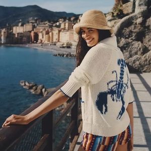 Anthropologie Lobster Cardigan - Sold Out Style - Size Small